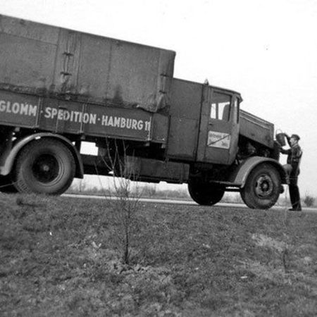 LKW von Ernst Glomm Logistics im Jahr 1949