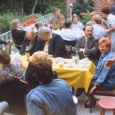 Picture of our employees at the company handover in 1991